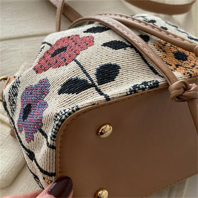 Bolso de Motivo Floral Vintage