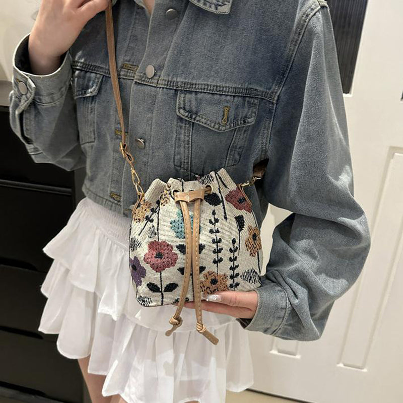 Bolso de Motivo Floral Vintage