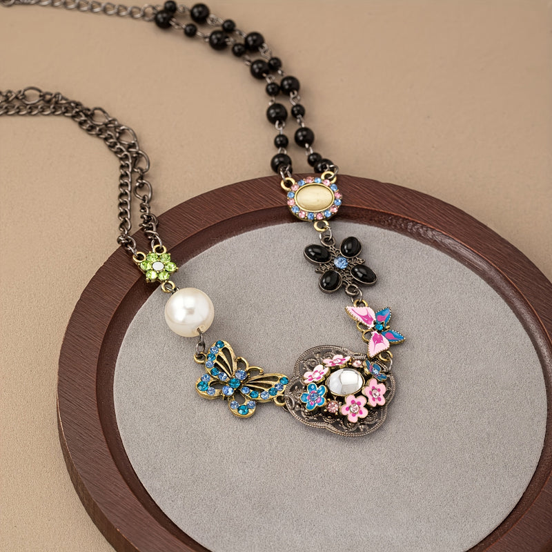 Collar Papillon Étnico Vintage