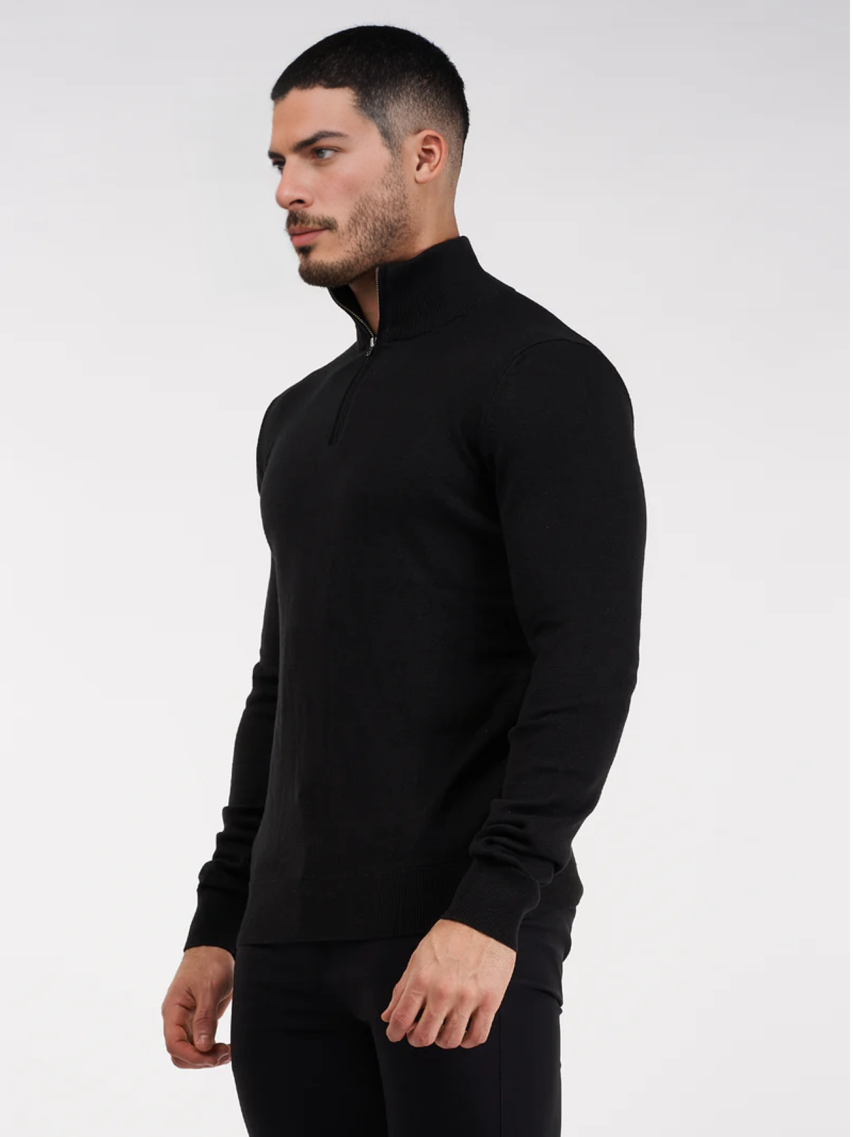 Sweater con medio cierre