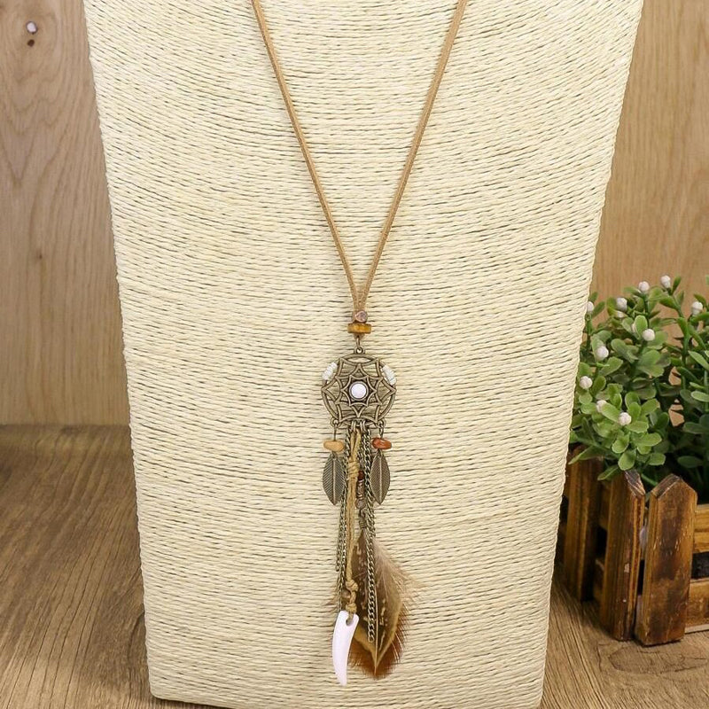 Collar Péndulo Bohemio Vintage