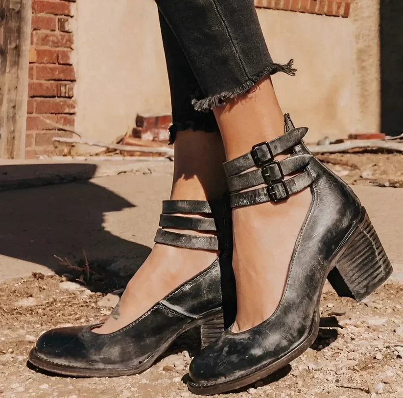 Botas Norway ecocuero con taco