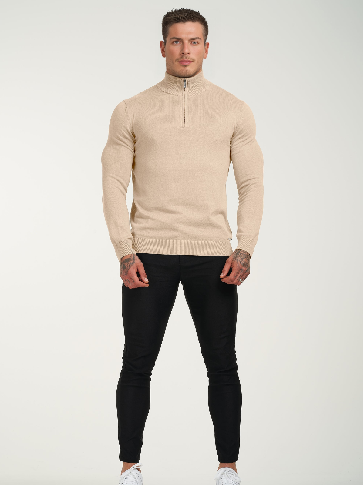 Sweater con medio cierre