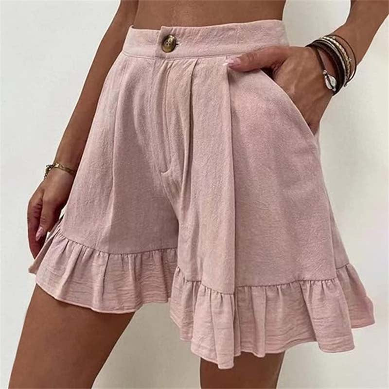 Short casual de lino