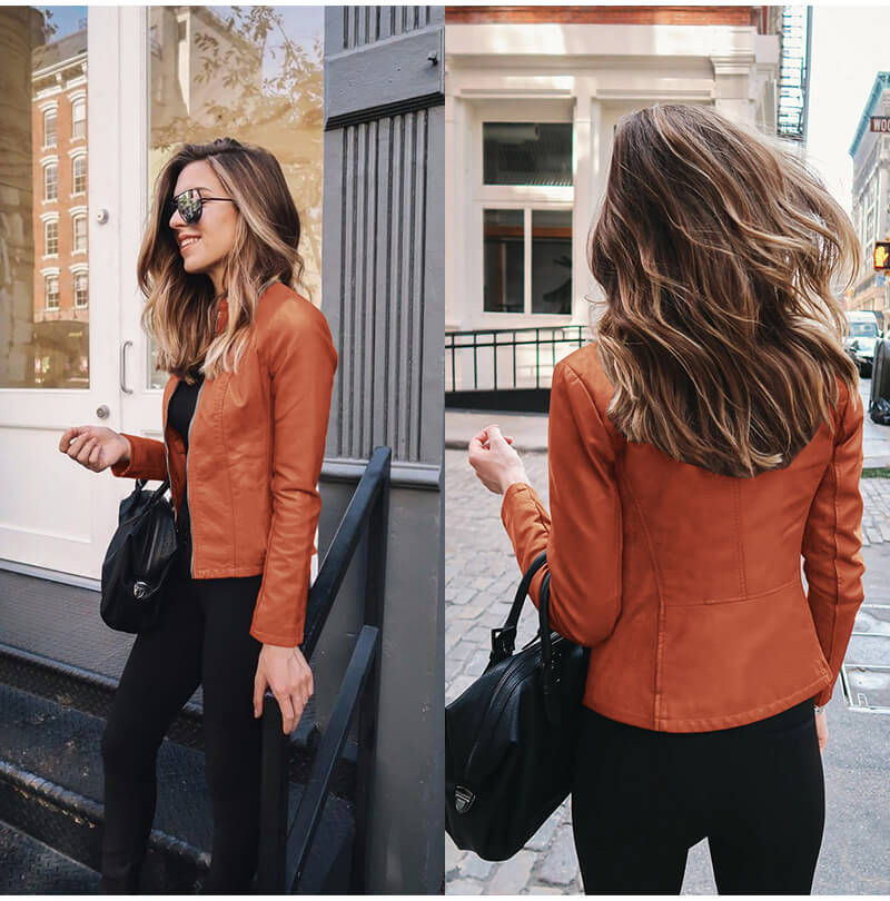 Chaqueta de Cuero Ally