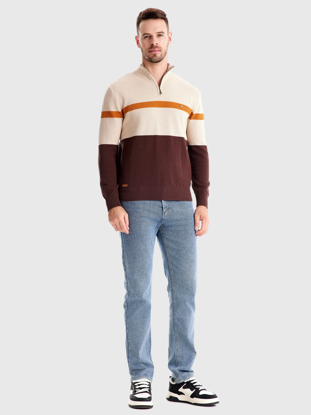 Sweater bicolor