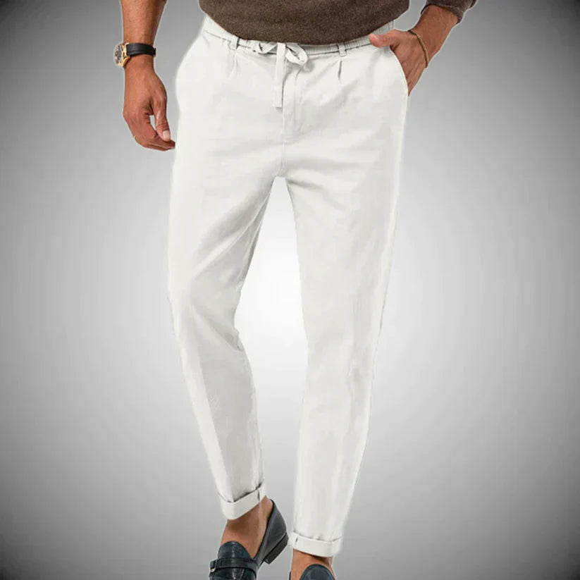 Pantalon casual de lino