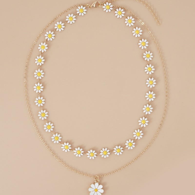 Collar con colgante Margaritas
