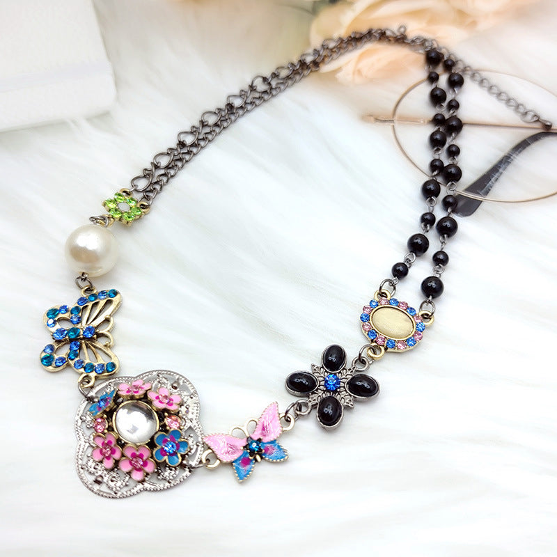 Collar Papillon Étnico Vintage