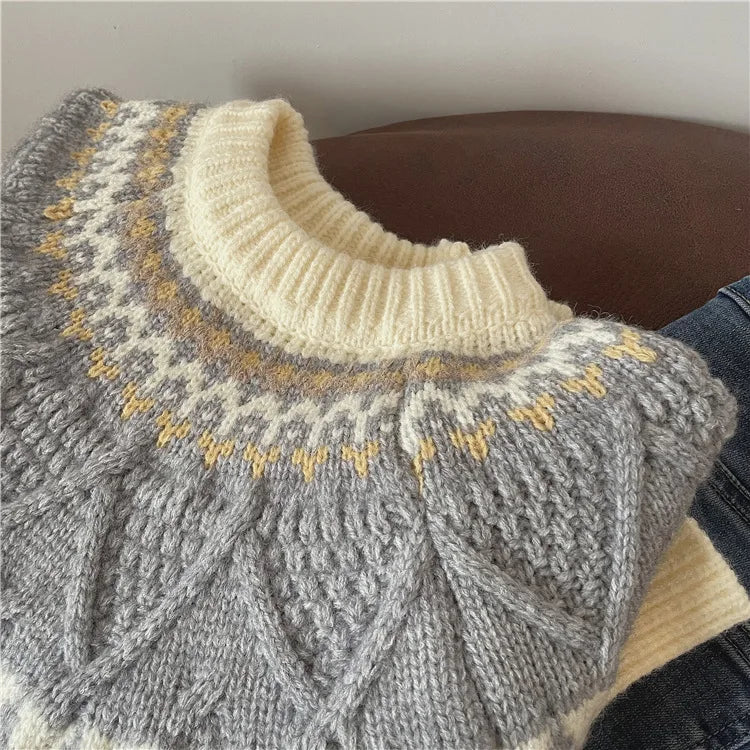 Sweater de punto artesanal Risa
