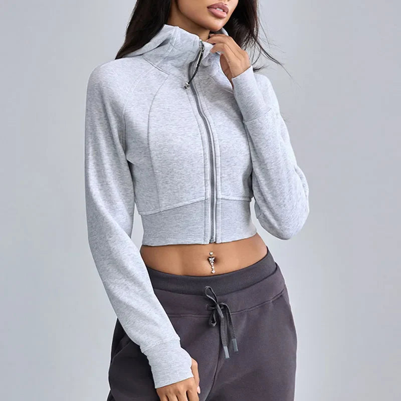 Hoodie corto mujer