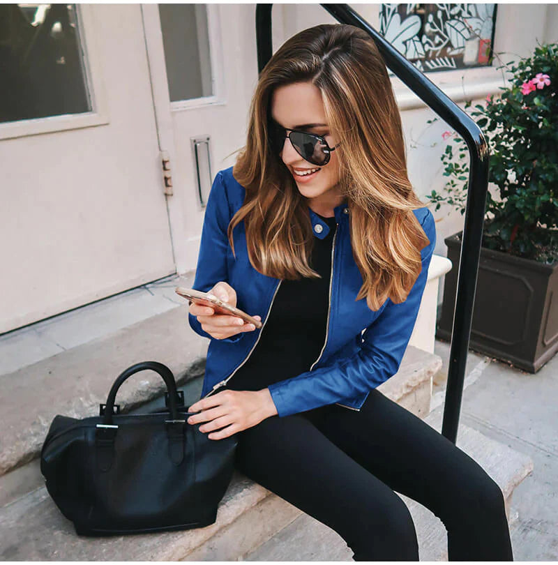 Chaqueta de Cuero Ally