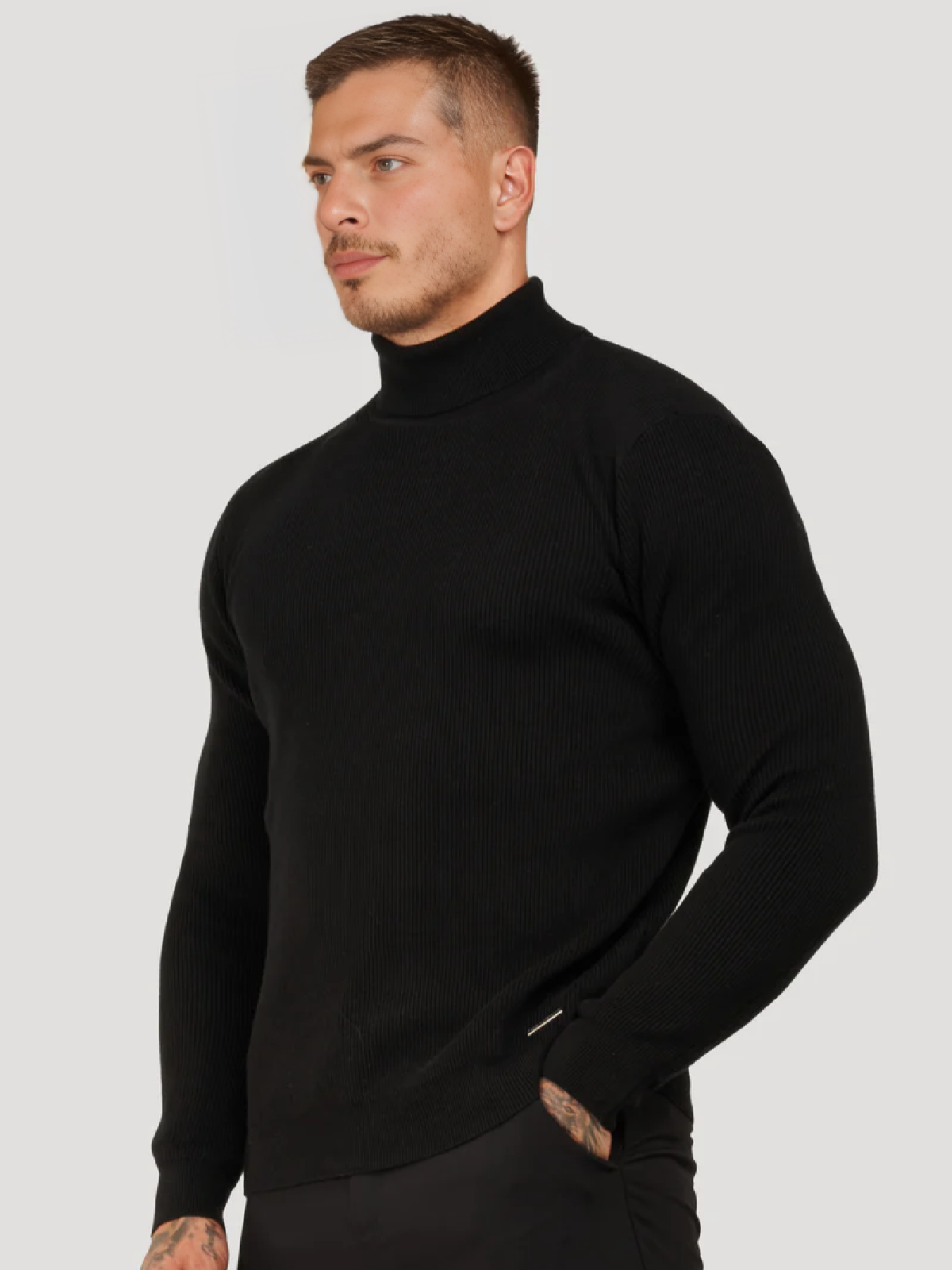 Sweater clasico cuello alto