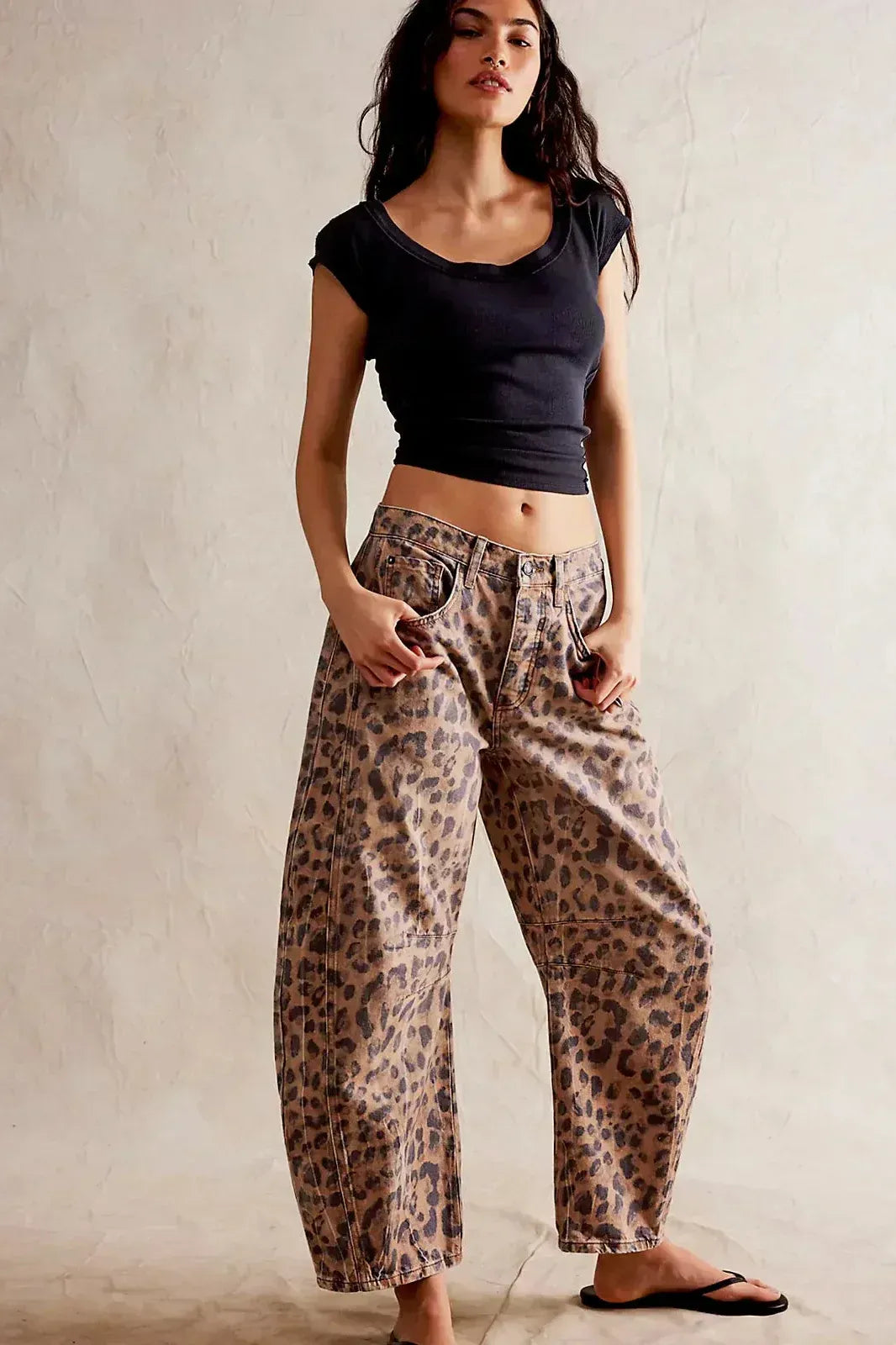 Pantalón baggie de Leopardo