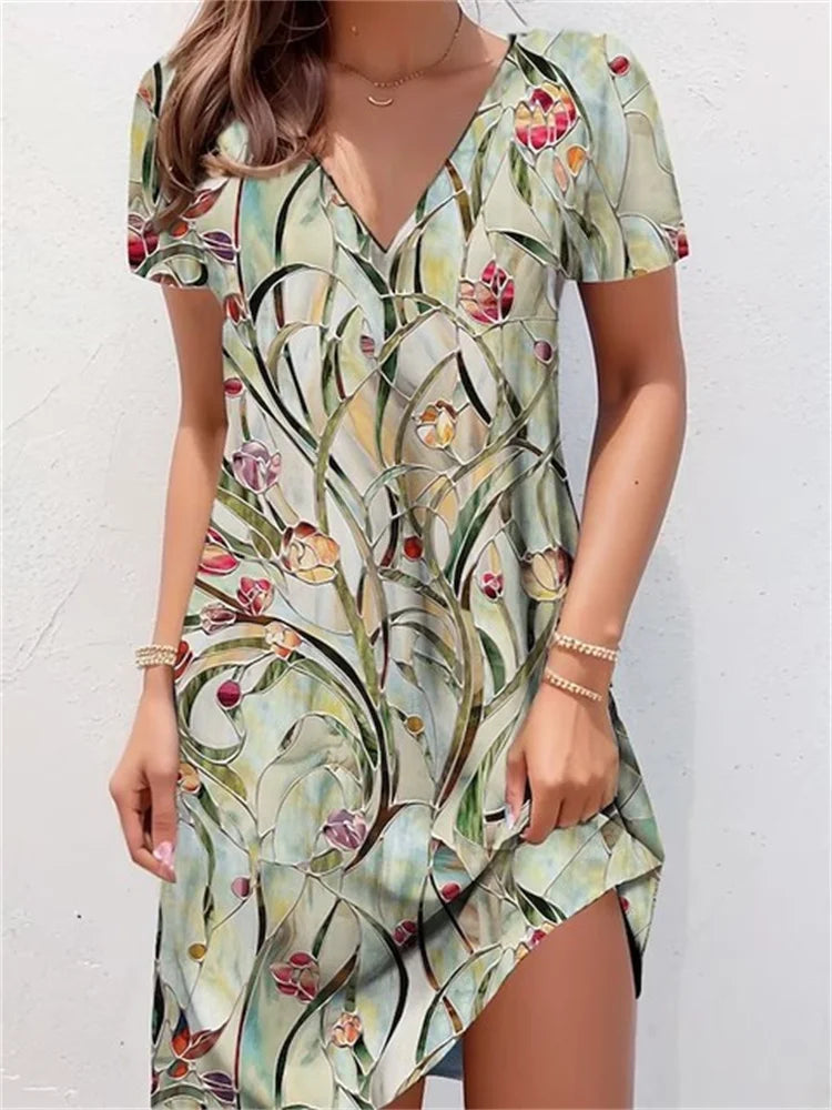 Vestido Fresco y Floral Maya