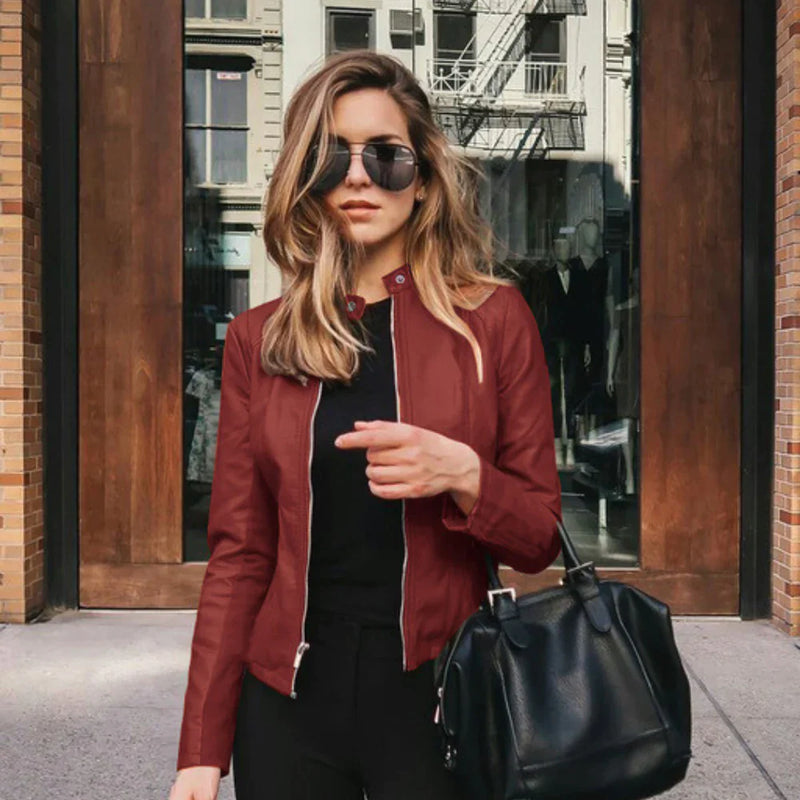 Chaqueta de Cuero Ally