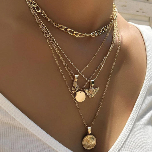 Collar Pendentif Bohème Vintage