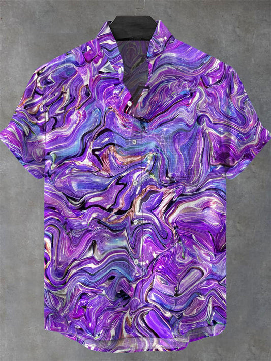 Camisa Manga Corta Hombre Abstract